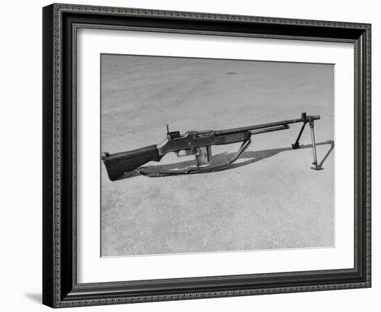 Side View of Browning Automatic Rifle-Myron Davis-Framed Photographic Print