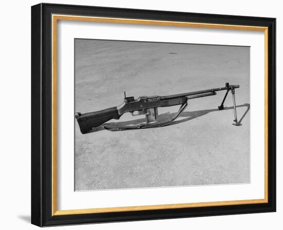 Side View of Browning Automatic Rifle-Myron Davis-Framed Photographic Print