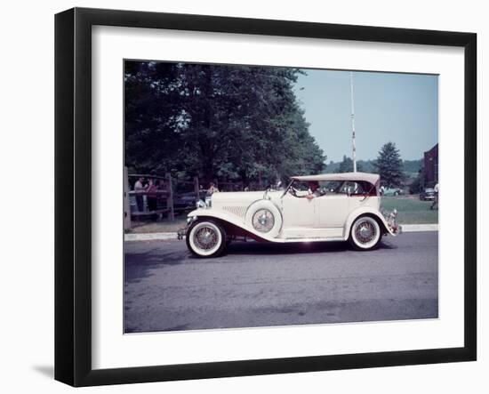 Side View of Classic 1930 Dusenberg Phaeton-Peter Stackpole-Framed Photographic Print