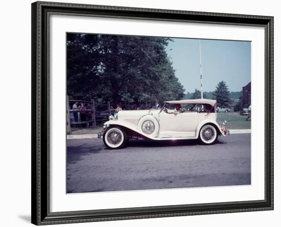 Side View of Classic 1930 Dusenberg Phaeton-Peter Stackpole-Framed Photographic Print