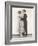 Side View of Romantic Couple Embracing-null-Framed Photo