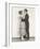 Side View of Romantic Couple Embracing-null-Framed Photo