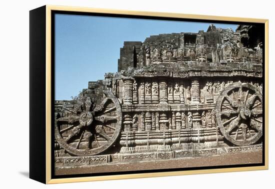 Side Wall of the Chariot, Temple of the Sun, Konarak, India, 13th Century-null-Framed Premier Image Canvas