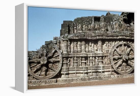 Side Wall of the Chariot, Temple of the Sun, Konarak, India, 13th Century-null-Framed Premier Image Canvas