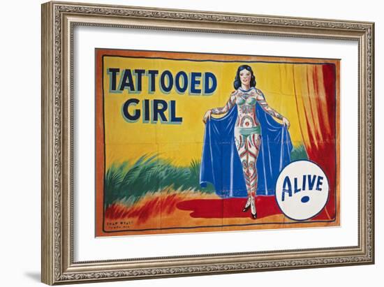 Sideshow Poster, C1955-null-Framed Giclee Print