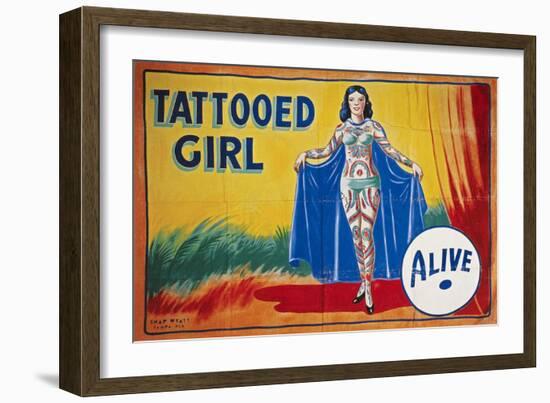 Sideshow Poster, C1955-null-Framed Giclee Print