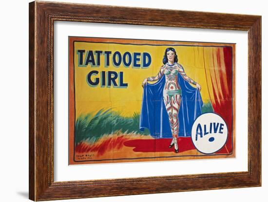 Sideshow Poster, C1955-null-Framed Giclee Print