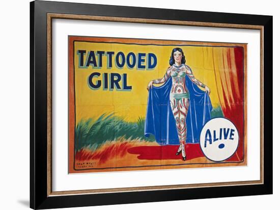 Sideshow Poster, C1955-null-Framed Giclee Print