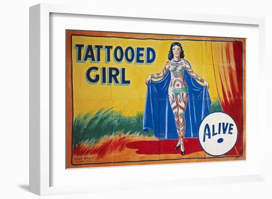 Sideshow Poster, C1955-null-Framed Giclee Print