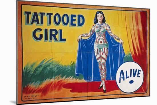 Sideshow Poster, C1955-null-Mounted Giclee Print