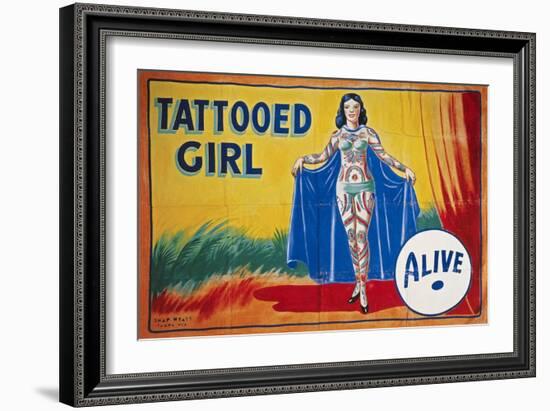 Sideshow Poster, C1955-null-Framed Giclee Print