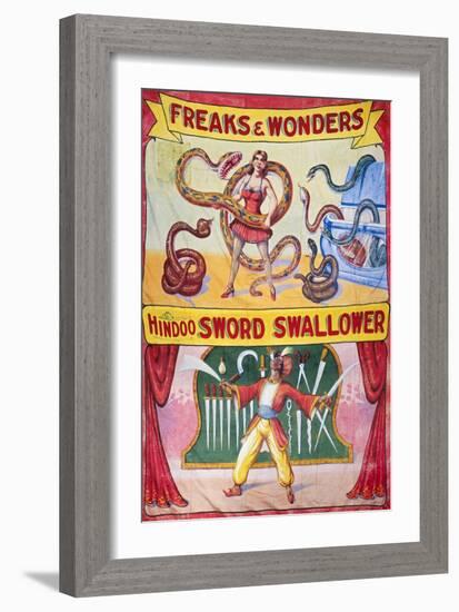 Sideshow Poster, C1975-null-Framed Giclee Print