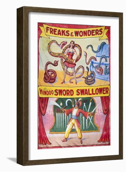 Sideshow Poster, C1975-null-Framed Giclee Print