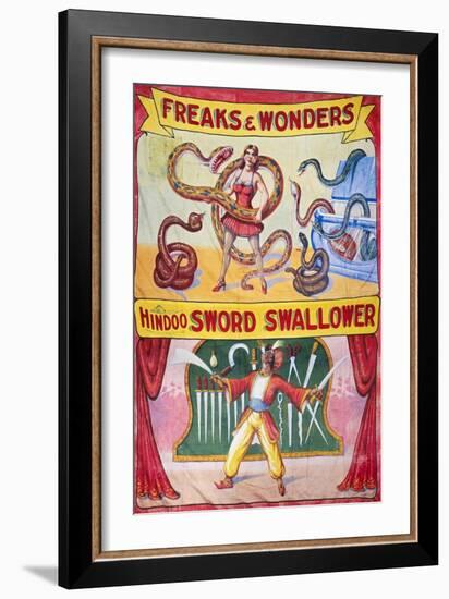 Sideshow Poster, C1975-null-Framed Giclee Print