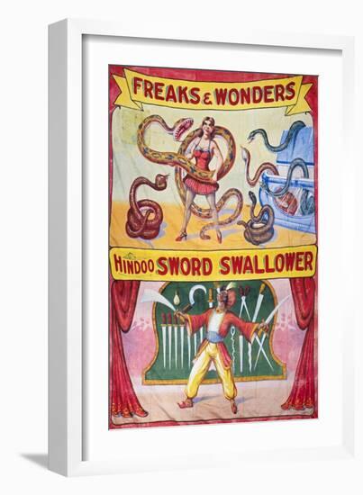 Sideshow Poster, C1975-null-Framed Giclee Print