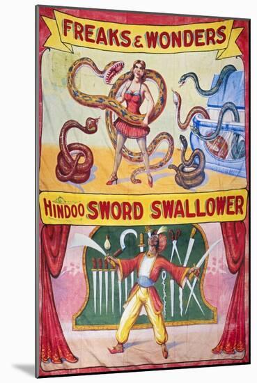 Sideshow Poster, C1975-null-Mounted Giclee Print