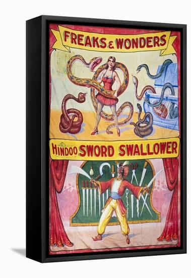 Sideshow Poster, C1975-null-Framed Premier Image Canvas