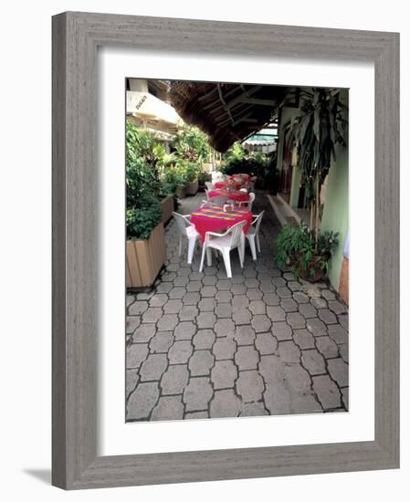 Sidewalk Cafe in Acapulco, Mexico-Terry Eggers-Framed Photographic Print