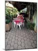 Sidewalk Cafe in Acapulco, Mexico-Terry Eggers-Mounted Photographic Print