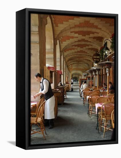 Sidewalk Cafe in the Marais, Paris, France-Lisa S^ Engelbrecht-Framed Premier Image Canvas