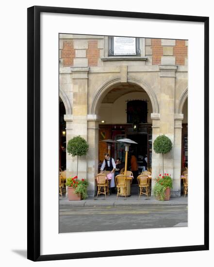 Sidewalk Cafe in the Marais, Paris, France-Lisa S^ Engelbrecht-Framed Photographic Print