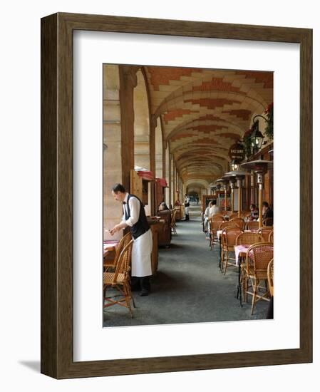 Sidewalk Cafe in the Marais, Paris, France-Lisa S^ Engelbrecht-Framed Photographic Print