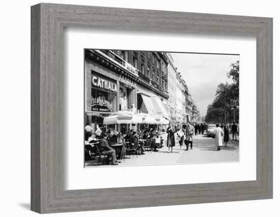 Sidewalk Cafe on the Champs-Elysees in Paris-Philip Gendreau-Framed Photographic Print