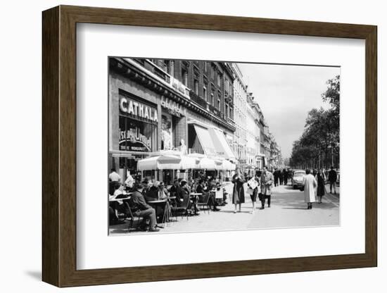 Sidewalk Cafe on the Champs-Elysees in Paris-Philip Gendreau-Framed Photographic Print