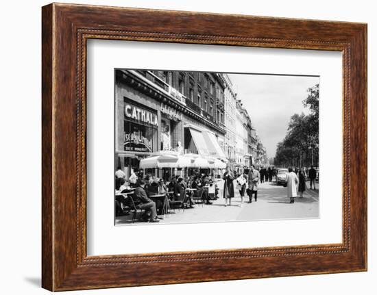 Sidewalk Cafe on the Champs-Elysees in Paris-Philip Gendreau-Framed Photographic Print