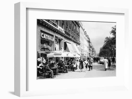 Sidewalk Cafe on the Champs-Elysees in Paris-Philip Gendreau-Framed Photographic Print