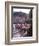 Sidewalk Cafe Sitters Taking in the Evening Sun at Portofino, Italy-Ralph Crane-Framed Photographic Print