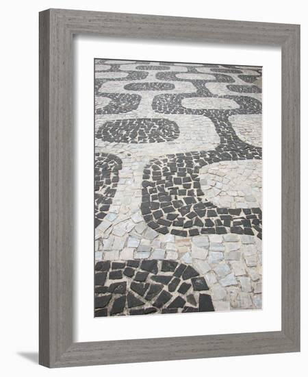 Sidewalk Ipanema-felvas-Framed Photographic Print