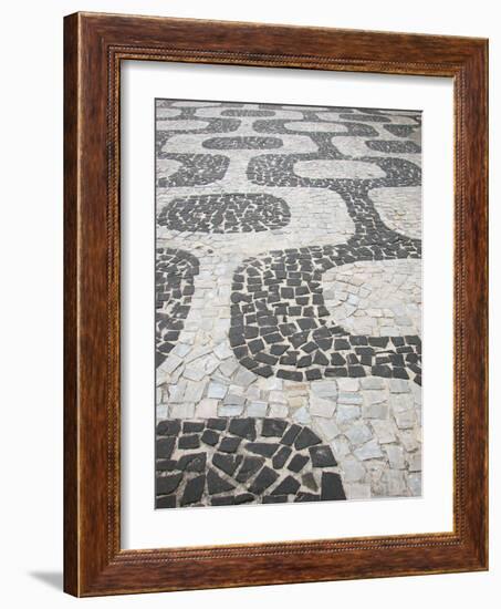 Sidewalk Ipanema-felvas-Framed Photographic Print