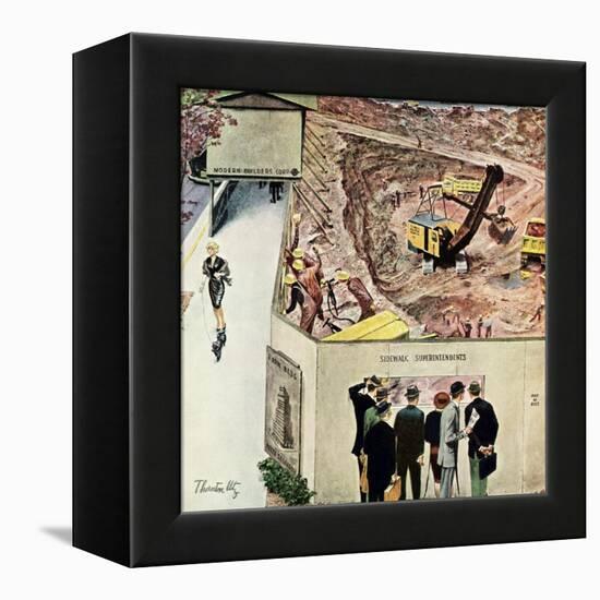 "Sidewalk Sideshow", November 21, 1959-Thornton Utz-Framed Premier Image Canvas