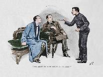 'Holmes Lashed Furiously', 1892-Sidney E Paget-Giclee Print