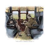 The Adventure of Silver Blaze, Holmes and Watson on Train-Sidney E Paget-Giclee Print