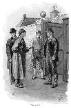 The Adventure of Silver Blaze, Holmes Questioning a Suspect-Sidney E Paget-Framed Giclee Print