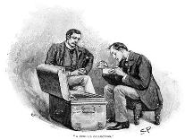 The Adventure of Silver Blaze, Holmes Questioning a Suspect-Sidney E Paget-Framed Giclee Print