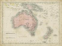 Map of Australia-Sidney Hall-Art Print