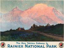 The New Yakima Gateway to Rainier National Park Poster, Circa 1925-Sidney Laurence-Giclee Print