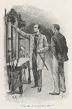 Silver Blaze Holmes and Watson in a Railway Compartment-Sidney Paget-Photographic Print