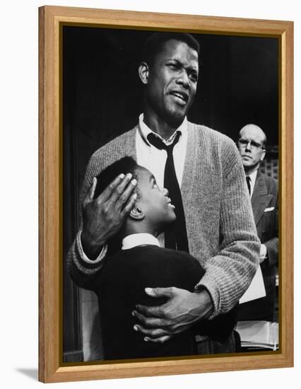 Sidney Poitier in Scene from A Raisin in the Sun-Gordon Parks-Framed Premier Image Canvas