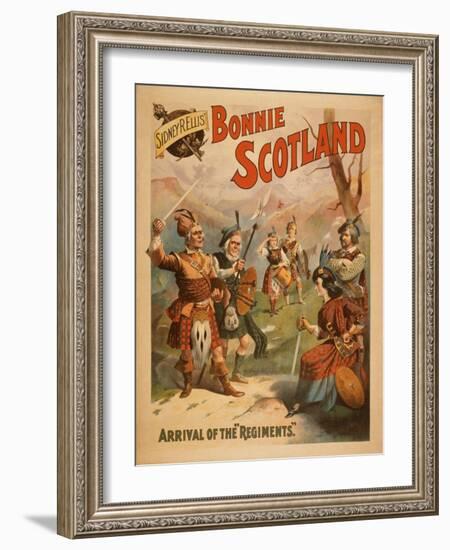 Sidney R. Ellis' Bonnie Scotland Scottish Play Poster No.3-Lantern Press-Framed Art Print