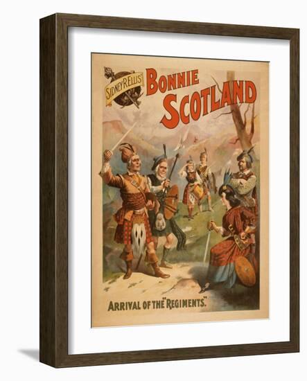 Sidney R. Ellis' Bonnie Scotland Scottish Play Poster No.3-Lantern Press-Framed Art Print