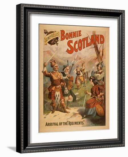 Sidney R. Ellis' Bonnie Scotland Scottish Play Poster No.3-Lantern Press-Framed Art Print