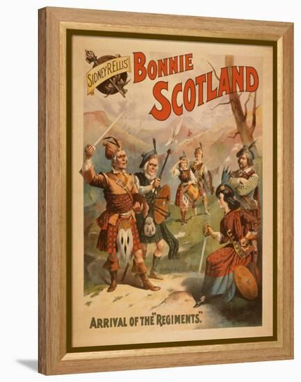 Sidney R. Ellis' Bonnie Scotland Scottish Play Poster No.3-Lantern Press-Framed Stretched Canvas