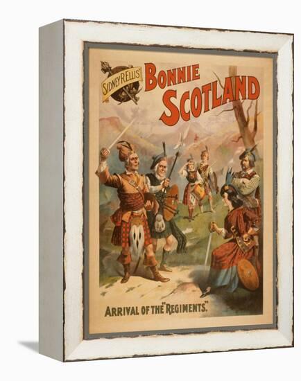 Sidney R. Ellis' Bonnie Scotland Scottish Play Poster No.3-Lantern Press-Framed Stretched Canvas