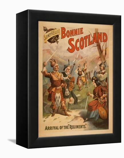 Sidney R. Ellis' Bonnie Scotland Scottish Play Poster No.3-Lantern Press-Framed Stretched Canvas