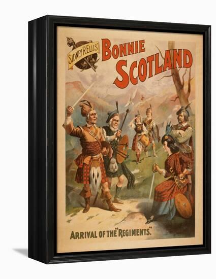 Sidney R. Ellis' Bonnie Scotland Scottish Play Poster No.3-Lantern Press-Framed Stretched Canvas