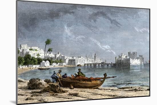 Sidon, a Chief Seaport of Ancient Phoenicia on the Mediterranean-null-Mounted Giclee Print